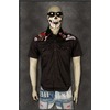 Black roses rockabilly shirt shortsleeve black roses rockabilly pinup streetwear